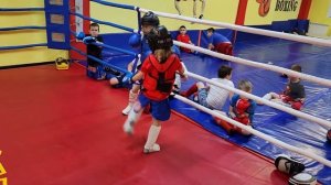 Кикбоксинг дети! Тренировка. Денчик 6 лет - Илья 8 лет. Спарринг.