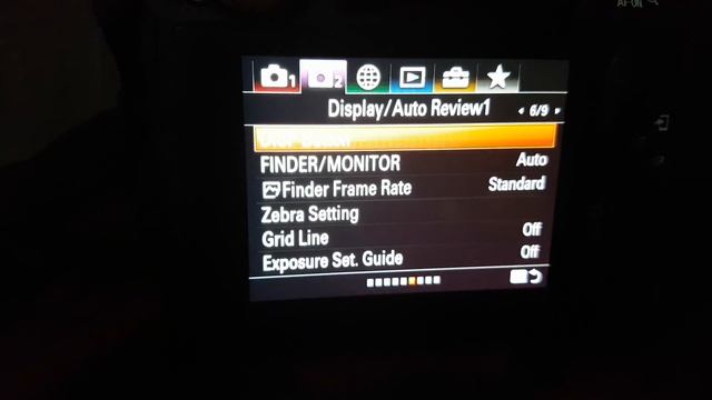Sony  A7RIII (A7r3) How turn display off