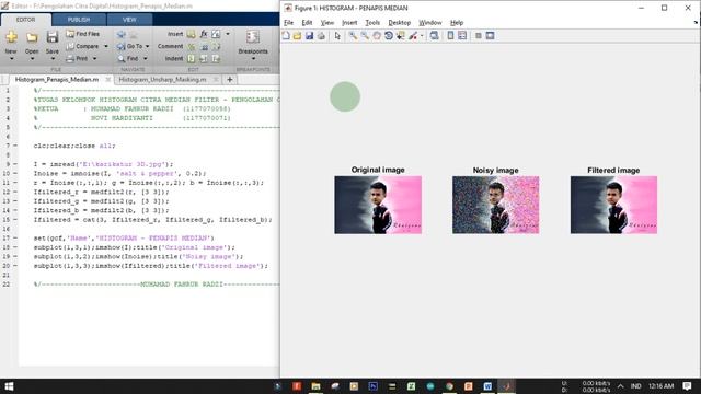 Perbaikan Citra dengan Metode Median Filter dan Unsharp masking - Pengolahan Citra Digital смотреть онлайн