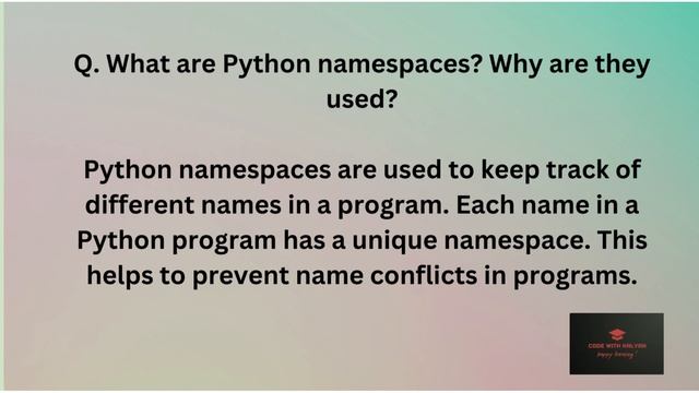 TOP 10 PYTHON INTERVIEW QUESTIONS WITH ANSWER || #python #interview  #programming #interviews