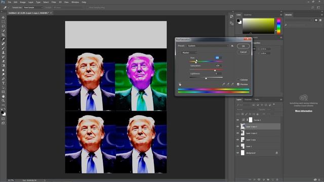 Easy Photoshop Andy Warhol Pop Art Effect смотреть онлайн