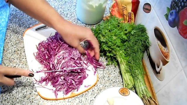 ВИТАМИННЫЙ САЛАТ ИЗ СИНЕЙ КАПУСТЫ | Irina Belaja смотреть онлайн