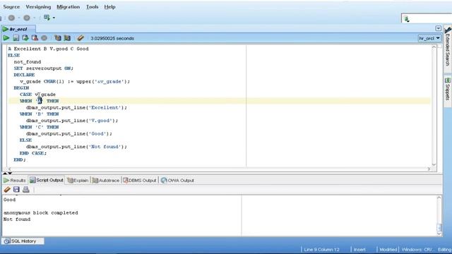 05- Oracle PL/SQL Arabic Course – CASE statement جملة смотреть онлайн