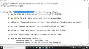 How to install Appache Netbeans 12 and Java JDK 14 - Programming 1