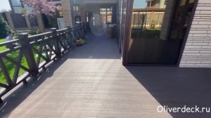 Монтаж террасы с ограждениями на лагах из ДПК