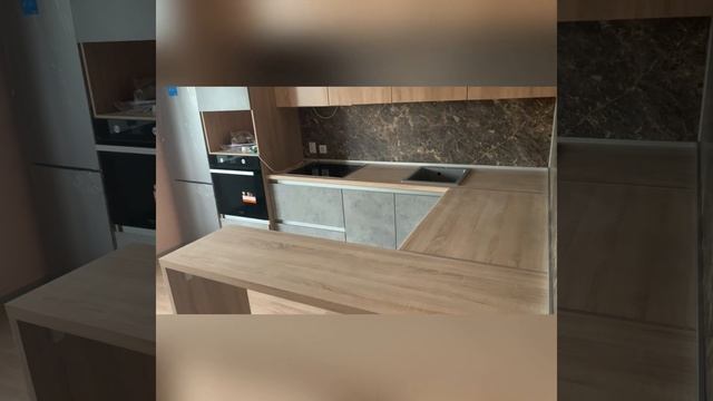 Кухня со стиральной машинкой, антресолями. шкаф купе смотреть онлайн