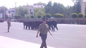 Тренировка к 9 маю,прохождение торжественным маршем.