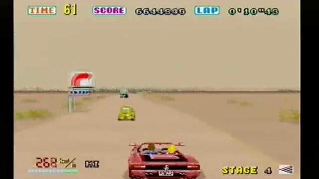OutRun [Sega Saturn] Gameplay смотреть онлайн