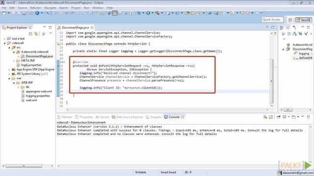 Learning WebRTC Application Development Tutorial: Handling GAE Channel Communication | packtpub.com