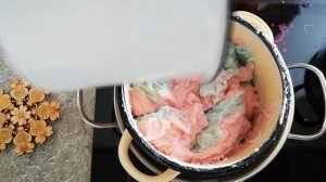 Мыло с нуля "Фэнтези". Горячий способ. Как сделать двухцветное мыло горячим способом.