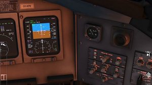 Aerofly FS 2023 CRJ900 full flight Cold & Dark, full FMC programming, autopilot and ILS landing.