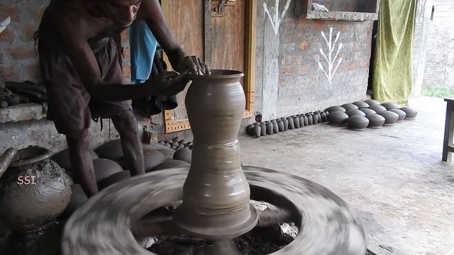 Pot Making With CLAY; Amazing Talent of Indian Potter in Village / Small Scale IndustrieS смотреть онлайн