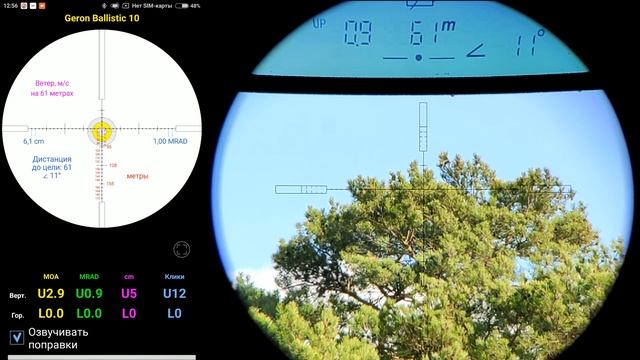 Geron Ballistic 10. Пример работы "говорящего прицела". смотреть онлайн