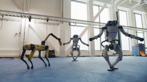 Танец роботов Boston Dynamics.