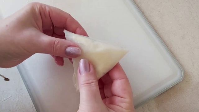 Треугольные блины из рисовой бумаги Triangular rice paper pancakes