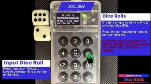 5 How to do COLDCARD Dice Rolls seed entropy