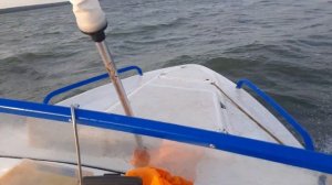 ВЯТБОТ 470У Обское Водохранилище,  ветер 5,7 м/с.