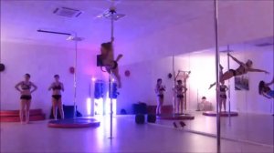 Pole Dance Combo :  Chopstick, Inverted V, Superman, Dove, Air Shoulder Montain, Inverted Crucifix