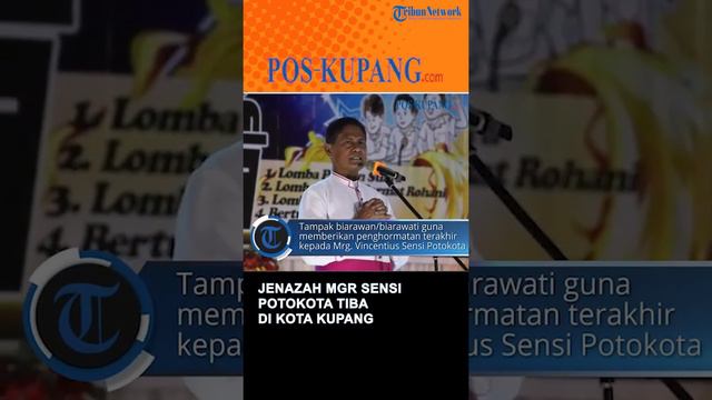 Uskup Agung Ende Wafat, Jenazah Mgr Vincentius Sensi Potokota Tiba di Kupang Disambut Air Mata