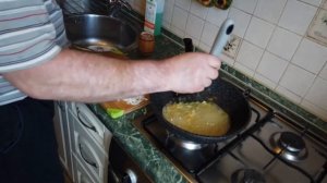 Жареные кальмары с луком