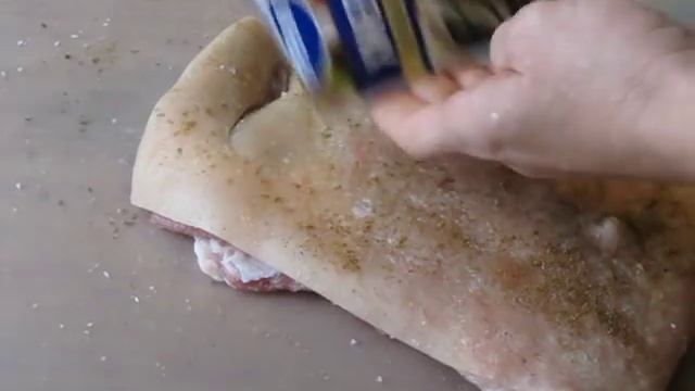 Свиной подчеревок (свинная брюшина) Рулет из свиного подчеревка в рукаве Вкусно Просто Недорого