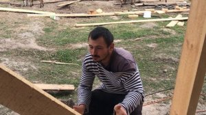 Строим и рожаем! У нас пополнение! Крыша готова! Начинаем зашивать сарай! Наша деревенская жизнь!