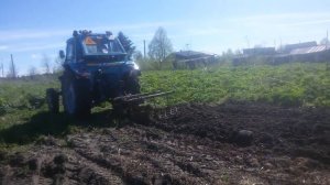 МТЗ-82 и плуг ПЛН  2-25 🚜🚜🚜