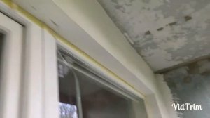 Ремонт балкона. Часть 1: шпатлевание стен