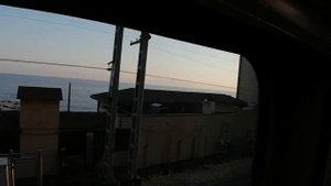 Побережье, вид из поезда Адлер, Хоста, Сочи и т.д..mp4