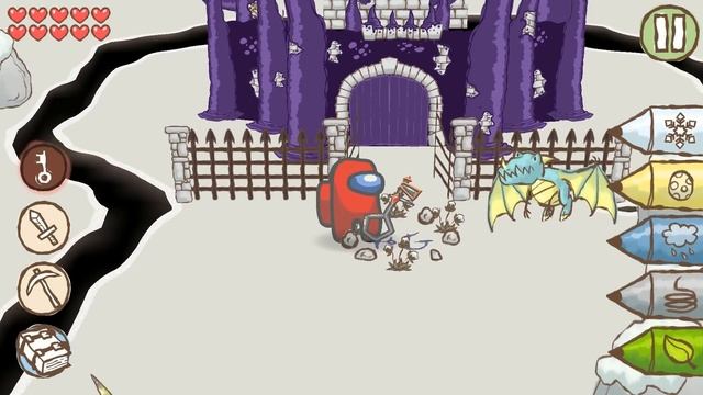AMONG US Draw a Stickman: Epic 2 Gameplay - Red And Green Another Story