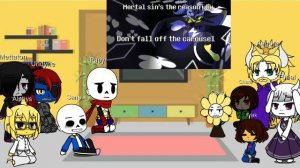 Undertale Reacts To Deltarune The (Not) Musical | The World Revolving | Part 6 | GCRV |