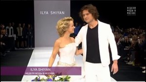 Прохор Шаляпин и Виталина Цымбалюк-Романовская в показе Ильи Шияна. Неделя моды в Москве - 2018.