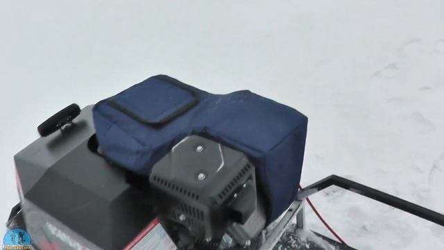 Мотобуксировщик IKUDZO Второй выезд, обзор на снегу и рыбалка смотреть онлайн