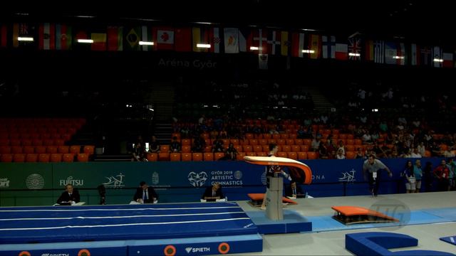 CORMIER Matthew (USA) - 2019 Artistic Junior Worlds, Gyor (HUN) - Qualifications Vault 1 смотреть онлайн