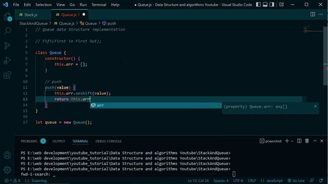Data Structure And Algorithms #39 QUEUE Implementation with Javascript in Bangla