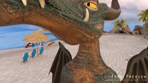 Dragon Eats Summer Girl
