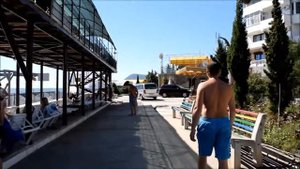 Крым. Алушта  -  набережная эллингов "Дельфин"