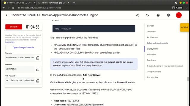 Connect to Cloud SQL from an Application in Kubernetes Engine || Cloud SQL || GSP449 смотреть онлайн
