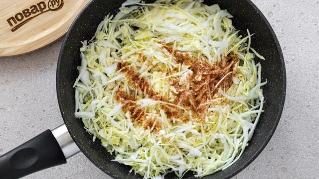 Постная картофельная запеканка с капустой