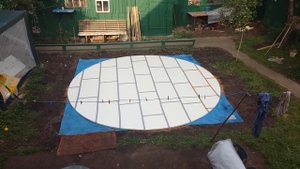 Подготовка площадки для каркасного бассейна Intex