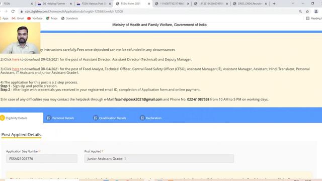 FSSAI Group C Online Form 2021 Kaise Bhare | How to fill FSSAI Recruitment Online Form 2021