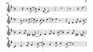 Reasons in G Violin Flute Sheet Music Backing Track Play Along Partitura