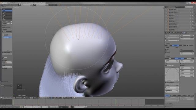 Blender Hair Tutorial Part 1 (styling The Hair)