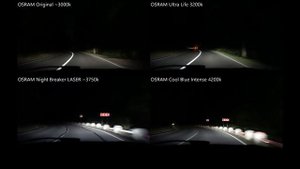 OSRAM Original, Ultra Life, Night Breaker LASER, Cool Blue Intense