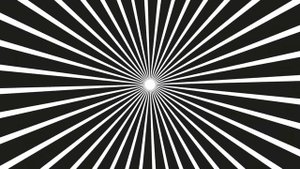 Футаж гипнотический, иллюзия черно белая вспышка hypnotic 1,3