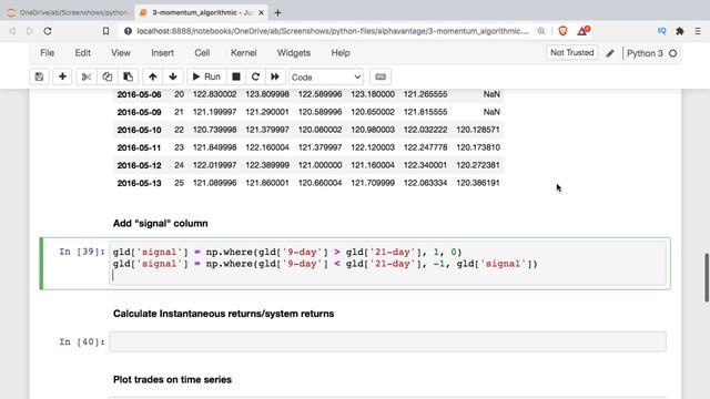 Introduction to Algorithmic Trading Using Python - How to Create & Test Trading Algorithm