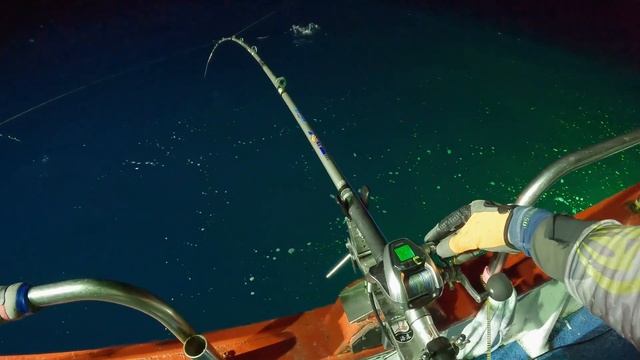 Ночью в океане с удочкой под 7 метров и электро-катушкой смотреть онлайн