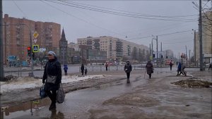 Пересечение проспектов Художников и Просвещения. Санкт - Петербург