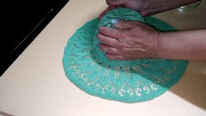 Как СВЯЗАТЬ ажурную ШЛЯПУ СПИЦАМИ? МК(часть 4 - придание ФОРМЫ) #womenstyle #handmade #sunhat #mode