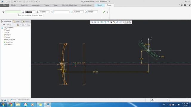 How to Copy/Resize your sketch in Creo/Pro Engineer смотреть онлайн